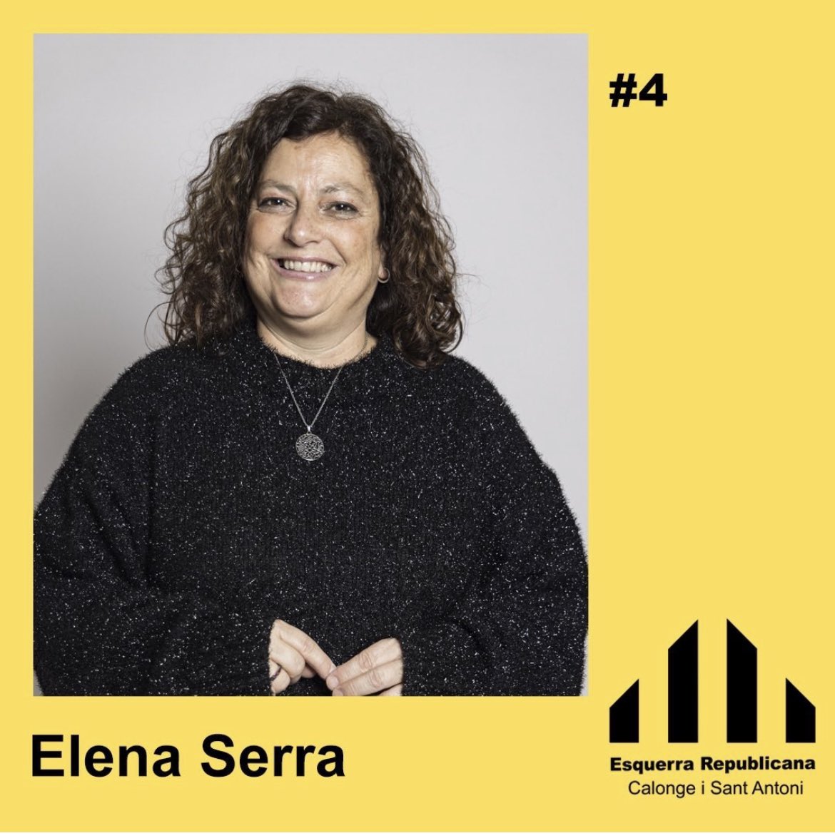 erc_cisa's tweet photo. Sóc l’Elena Serra, vaig néixer a Girona però fa 27 anys que visc a Sant Antoni. Casada i amb 2filles. Vaig ser membre de l’Ampa del Llevantí i de l’AFA de l’Ins Puig Cargol. Responsable i treballadora. Treballo en un institut de Palafrugell i sóc regidora a l’oposició#eleccions23 https://t.co/674T5xLRdC
