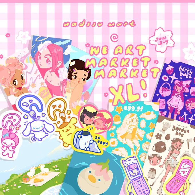 ⋆⸜ going to we art market market! XL ✩°。⋆⸜ 🎧🎀  see you next weekend on ⋆ june 3-4! ⋆  #weartmarketmarketxl #weartmarketmarket