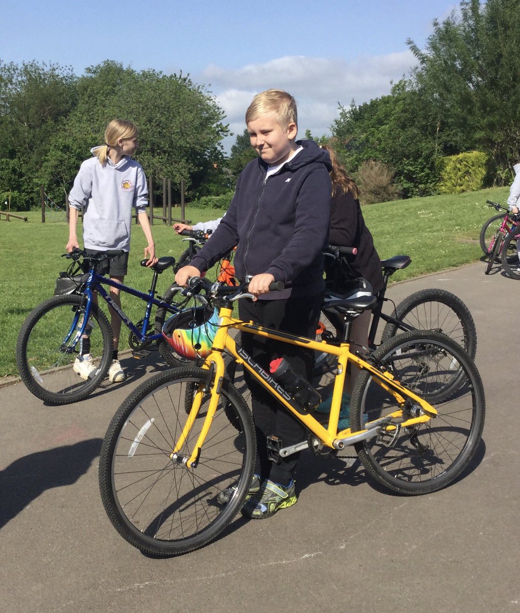 claypoolschool's tweet photo. The ☀️is out and it’s time for @BikeabilityUK for Year 6C. Great start on your first day! @bolton_sport https://t.co/OyG21fBCzY