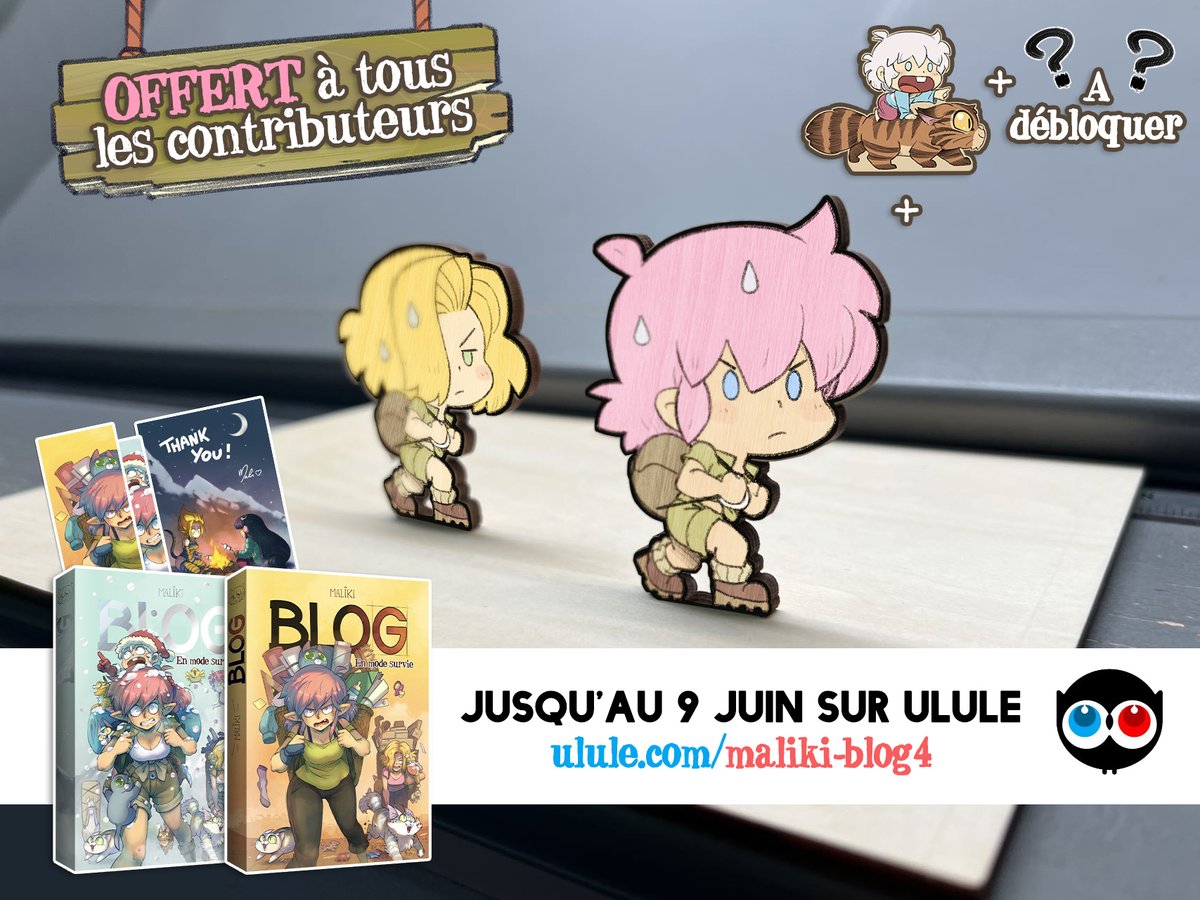 Maliki_officiel's tweet photo. 🔥J-16 - 529%🔥
https://t.co/aa8MsUdqBD
On a reçu un premier proto du diorama en bois !!
Il n'y a que 2 perso dessus, mais qq chose me dit que + la cagnotte augmente, + y'en aura 🤭
🎁 Ce diorama sera OFFERT à TOUS les contributeurs du Ulule jusqu'au 9 juin !!

🍀 #Follow + #RT https://t.co/fkATbq3q3i
