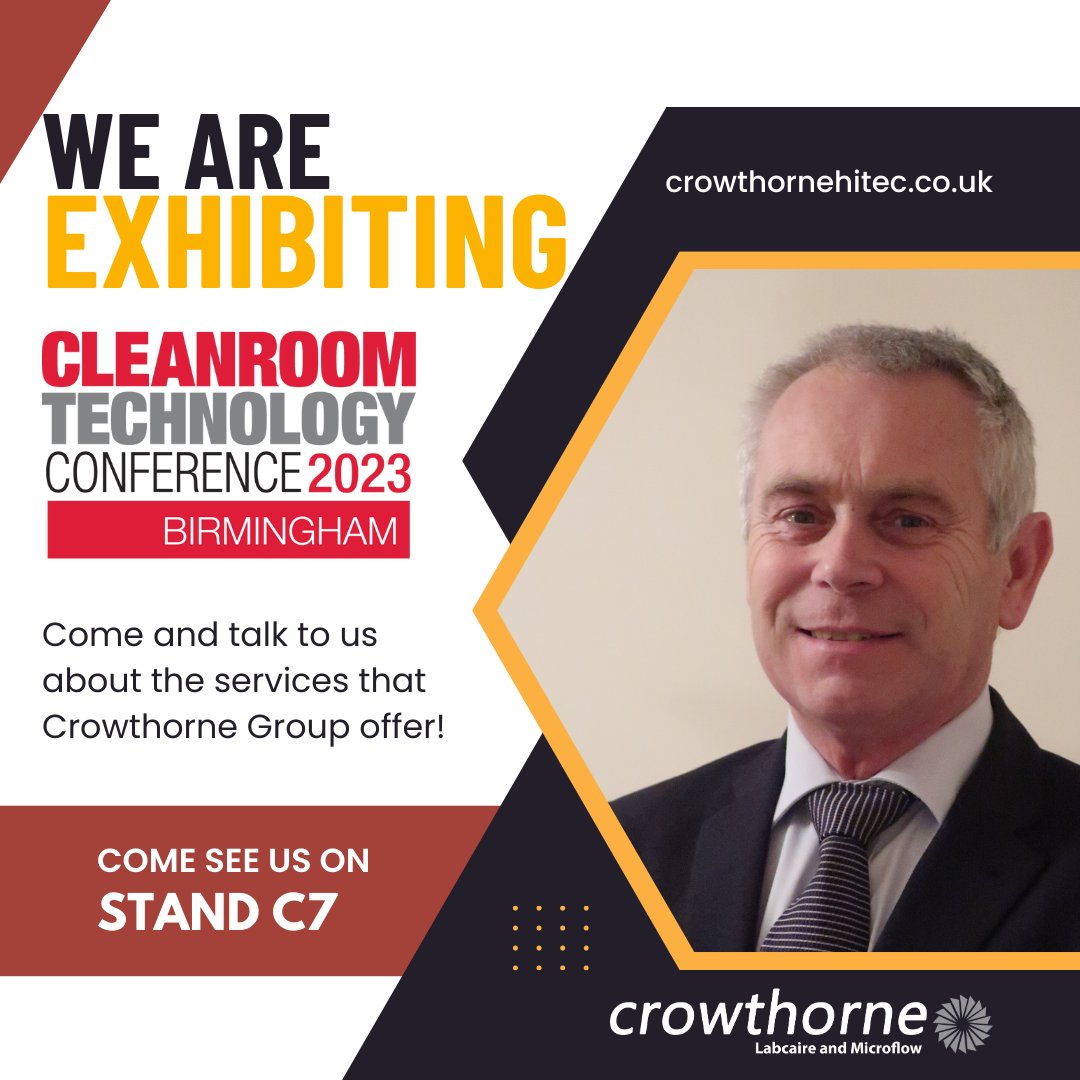 CrowthorneGroup's tweet photo. The doors have officially opened for this year's Cleanroom Technology Conference at the NCC in Birmingham

Visit Steve on stand C7 to discuss the clean room, clean air containment servicing and validation services Crowthorne Group offers.

Contact us at: https://t.co/9fegyuz2Bf https://t.co/MWifUlv63r
