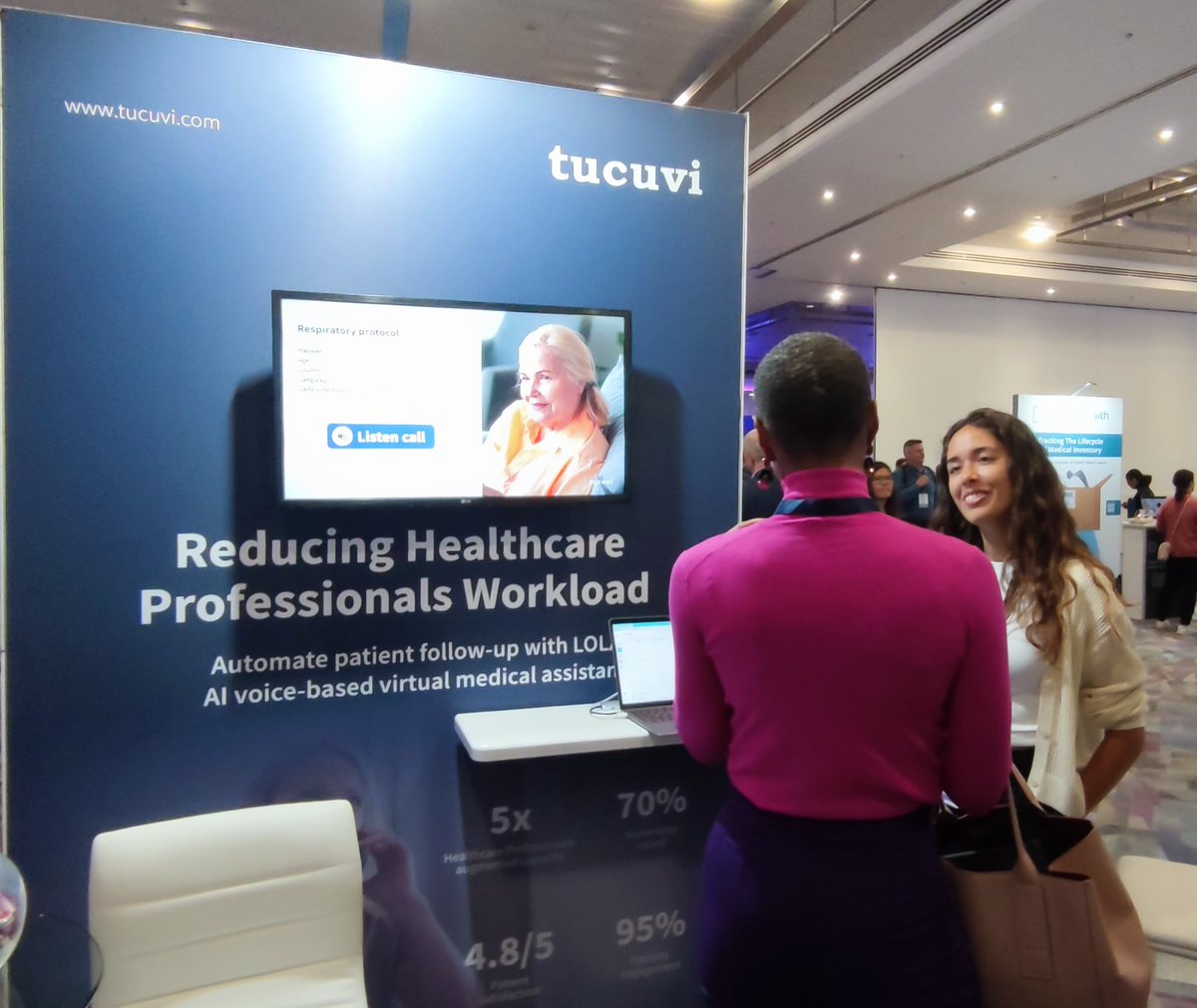 Incredible start of #IHUK23! Drop by out booth 25 to get to know LOLA, the #AI voice-based virtual medical assistant with a human touch that helps healthcare organizations scale their capacity of care
#NHS #SaveLivesWithAI