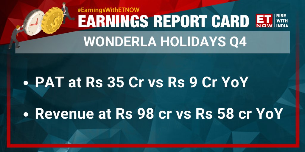 Earnings With ET NOW | Wonderla Holidays reports its Q4FY23 numbers. Take a look👇

#WonderlaHolidays #StockMarket <a href="/Wonder_La/">Wonderla</a>