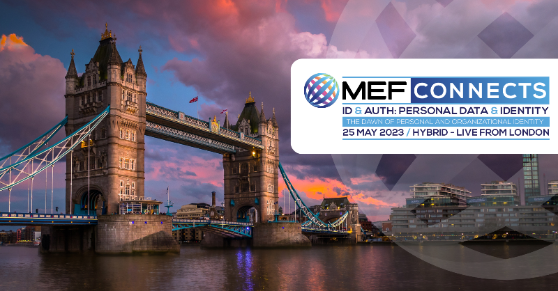 GLEIF's tweet photo. We are excited to announce that GLEIF is now a member of the Mobile Ecosystem Forum (@MEF). As a first step of this new partnership, our CEO, Stephan Wolf, will participate in the 'MEF CONNECTS ID &amp; AUTH: Personal Data &amp; Identity' on May 25. Click here to register. Don’t miss it!