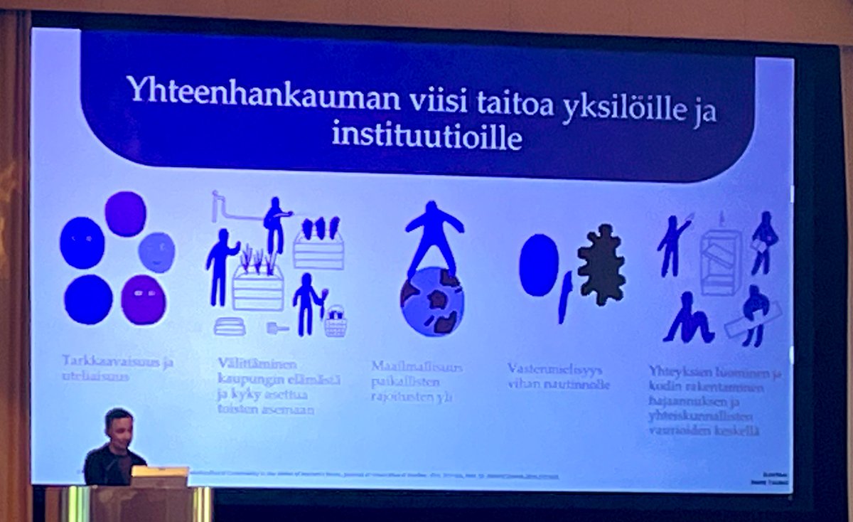 Tarvitsemme notkeasti vakaita instituutioita. #Convivencia = tasapainottelua ja aktiivista toimintaa, kykyä toimia jännitteisissä julkisissa tiloissa ja tilanteissa. Kiitos <a href="/tommilaitio/">Tommi Laitio</a> viisaista ajatuksista! #museopäivät23 #tulevaisuustaidot <a href="/museoliitto/">Museoliitto</a>
