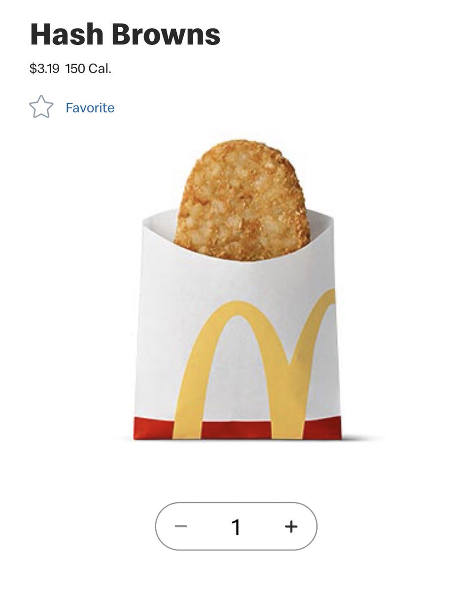 $3.19 for some hashbrowns is egregious