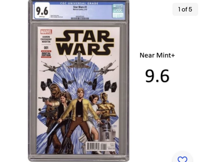Check out Star Wars #1 - Key &amp; 1st Star Wars by Marvel after Dark Horse - CGC 9.6 - New! ebay.com/itm/3745334007… — #comicbook #comicsforsale #collectible #comics #comiccon #comiccollecting #comiccollector #comicfam #comiccommunity #collector #cgc #cgccomics #gradedcomic #starwars