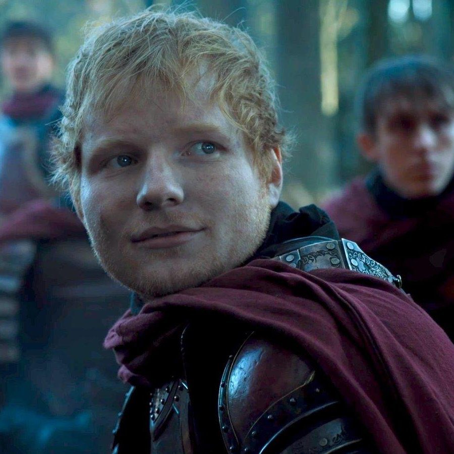 Thrones_Facts's tweet photo. During Bronn's brothel scene in S8 E1 of #GameofThrones, the ginger Lannister soldier that was mentioned named 'Eddie' who got his face (and eyelids) burnt off was Ed Sheeran's character from S7 https://t.co/OJSUamgffd