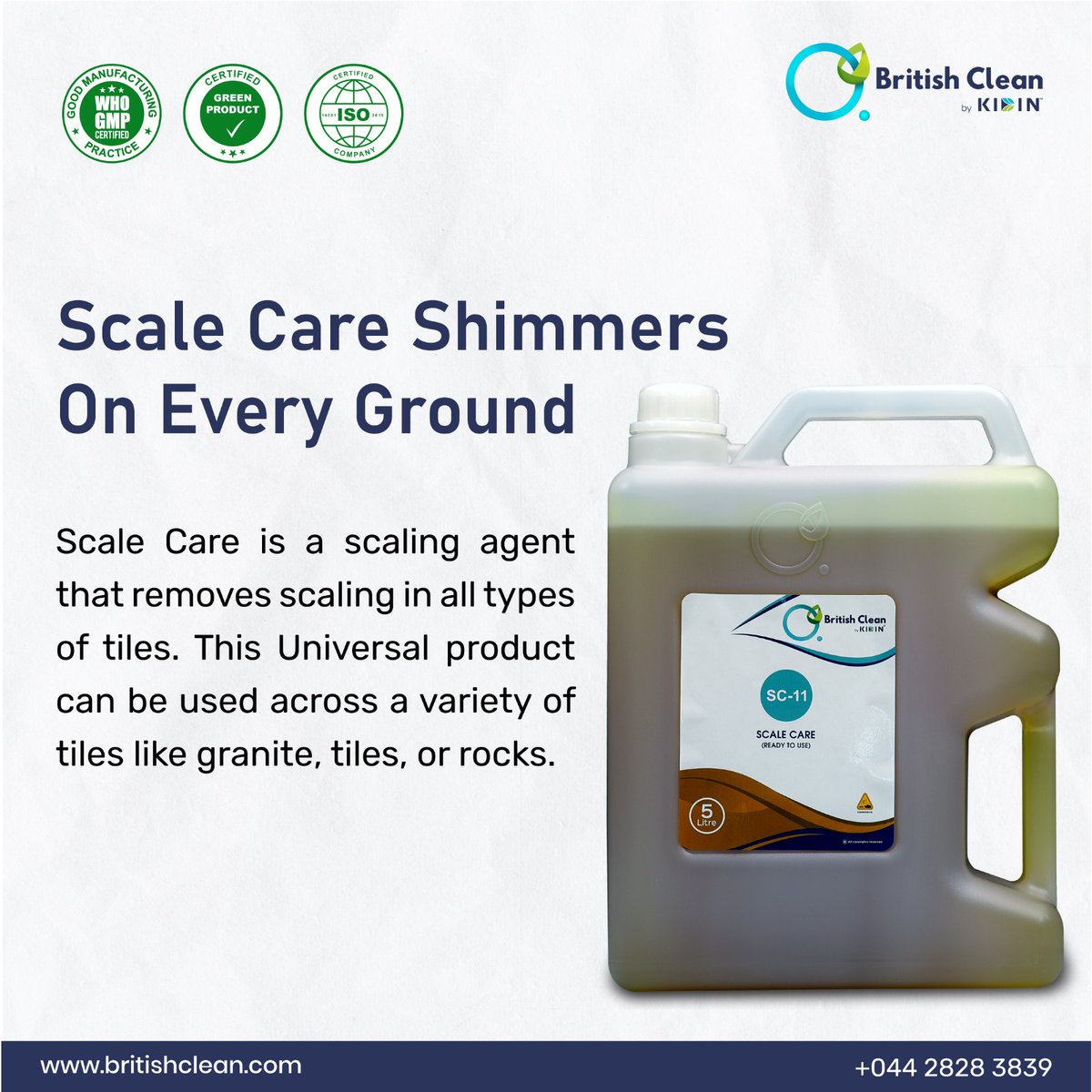 British_Clean's tweet photo. Name the flooring type, Scale Care works astoundingly everywhere. You will be completely blown by the work of this extraordinary cleaning agent.
.
#britishclean #handwash #cleaning #clean #cleaningservice #home #cleaningmotivation #cleaningservices #wow #spirits #aroma https://t.co/IGkxH2duwN