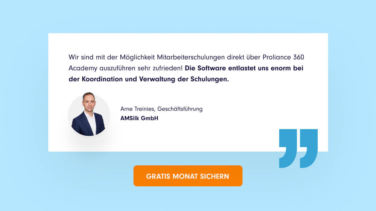 Wie fit ist Ihr Team beim #Datenschutz? Schenken Sie Ihren Beschäftigten mit Unterstützung von #Proliance so viel Durchblick beim Datenschutz wie das Team von <a href="/AmsilkG/">AMSilk GmbH | Biotech Materials</a> hat. Anlässlich des 5-jährigen #DSGVO-Jubiläums schenken wir Ihnen den ersten Monat: bit.ly/3q77Jlt