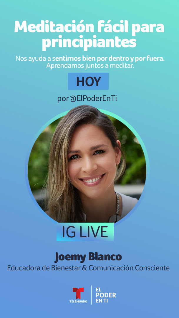 Telemundo47's tweet image. Con motivo del Mes de Concientización sobre la Salud Mental, no te pierdas hoy nuestra charla en vivo por el IG de #ElPoderenTi con la Educadora de Bienestar y Comunicación Consciente, Joemy Blanco.