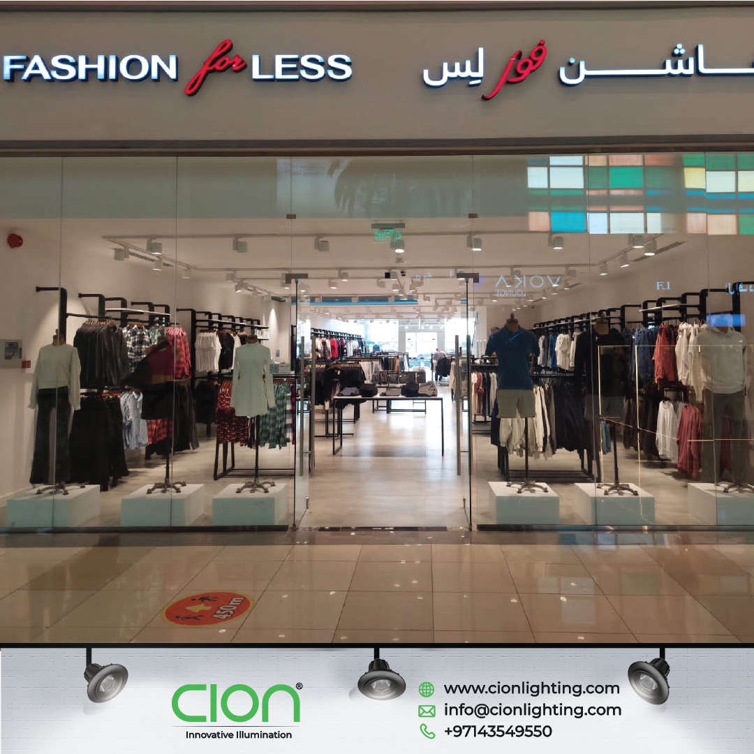 Featuring Our Spectacular Retail Lighting at Fashion for Less Store at the Localizer Mall-Riyadh KSA.

Quality and Sophistication in Lighting!
Visit cionlighting.com to learn more.

#cionlighting #ledlightingsolutions #retaillighting #shoppingmall #storedesign #perfection