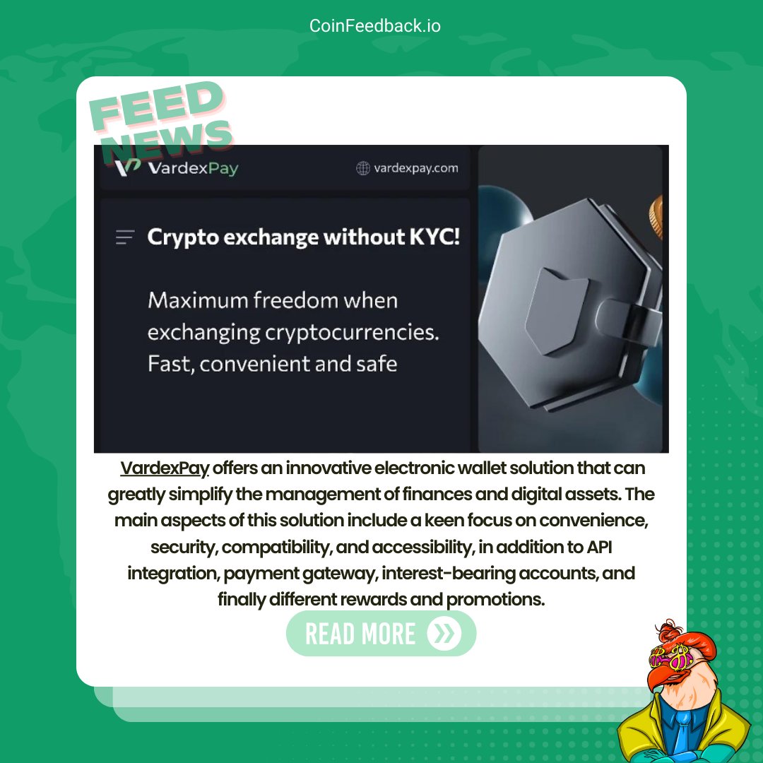 yeniyedi7's tweet photo. VardexPay offers an innovative electronic wallet solution that can greatly simplify the management of finances and digital assets.
For more feed AI news and more, please visit https://t.co/R3lpkiGz65.
#coinfeedback #Cryptonews #ai
https://t.co/bYcssjfSak https://t.co/l8LJWBSUv1