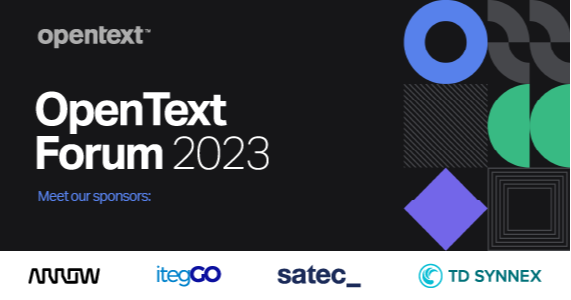 monicagmanza's tweet image. Gracias patrocinadores. #OpenTextForum 2023 Madrid tiene el privilegio de contar con el apoyo de #Arrow #ITEGGO #Satec y #TDSynnex. #OpenText #ITOM #ADM #Forum
 bit.ly/3WvIC86