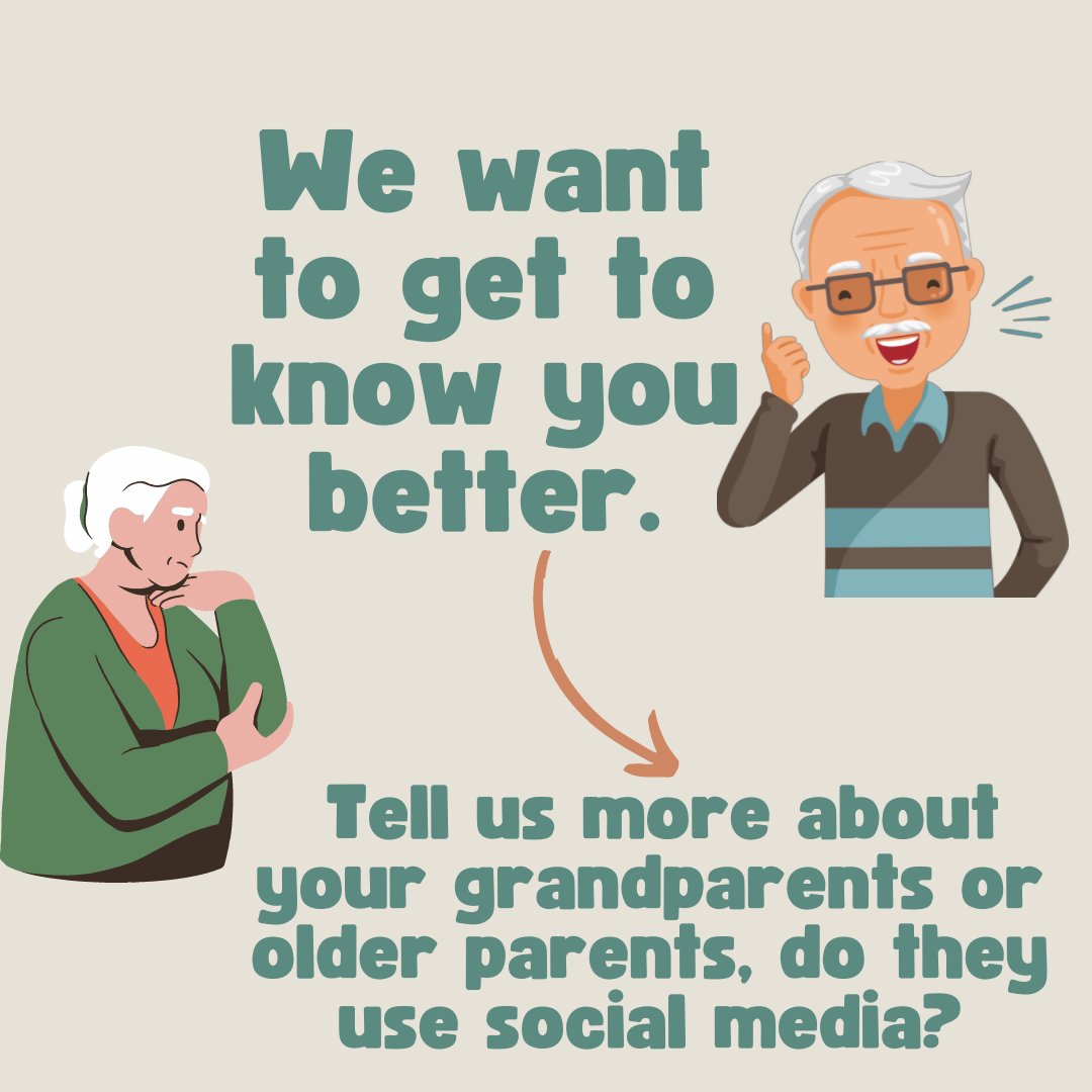 👴👵💻 Do your grandparents or older parents use social media? Share their stories in the comments! Let's celebrate the silver surfers 🏄‍♂️🏄‍♀️ of the internet and learn about how they use technology to connect with loved ones 🤗 #SilverSurfers #TechSavvySeniors  #StayConnected