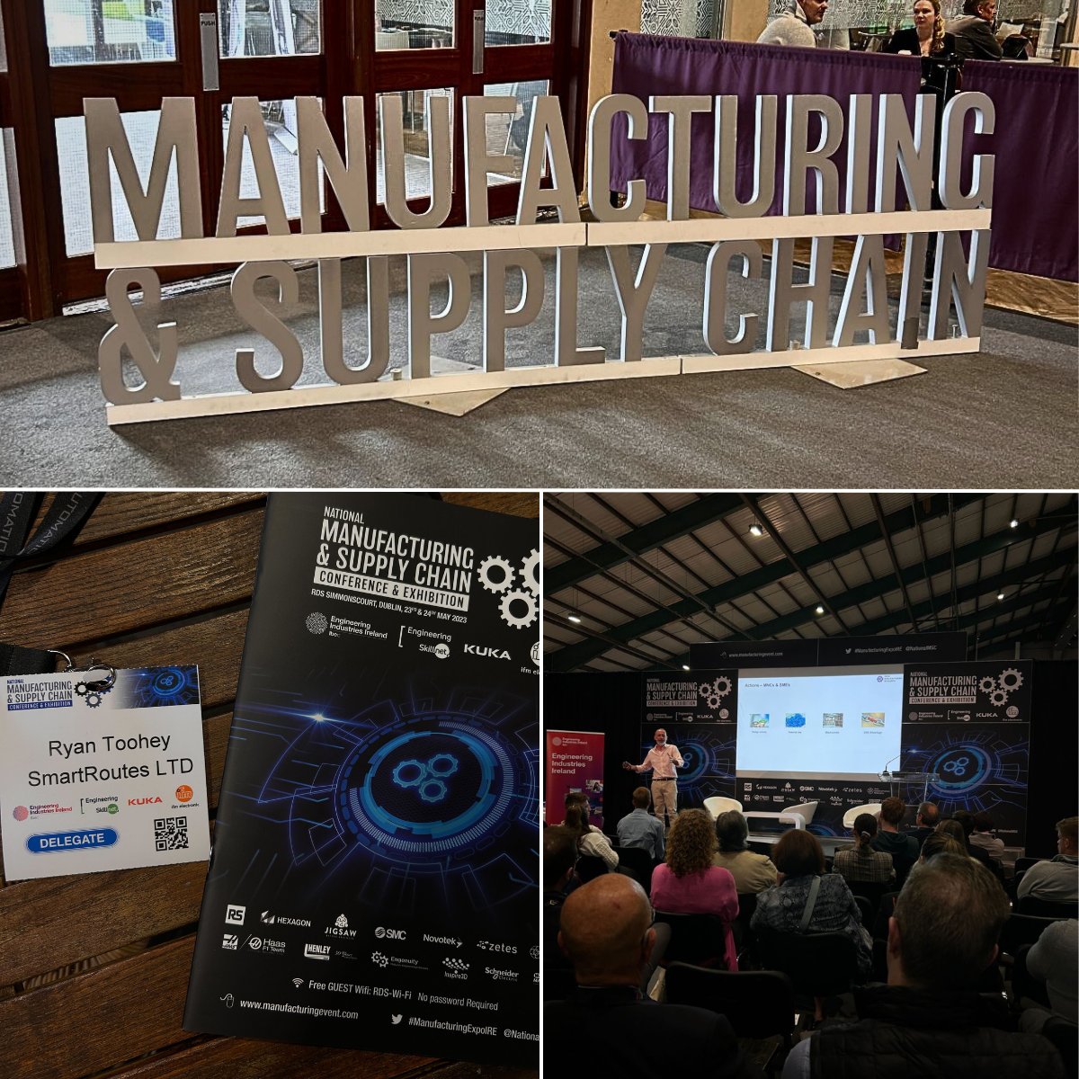 smartroutes's tweet photo. We had a fantastic day networking yesterday at the Manufacturing & Supply Chain Conference & Exhibition yesterday at the RDS Dublin.
What event should we attend next? Let us know in the comments!
#ManufacturingExpoIRE #ManufacturingConference #SupplyChainEvent https://t.co/lV4INTbnaJ