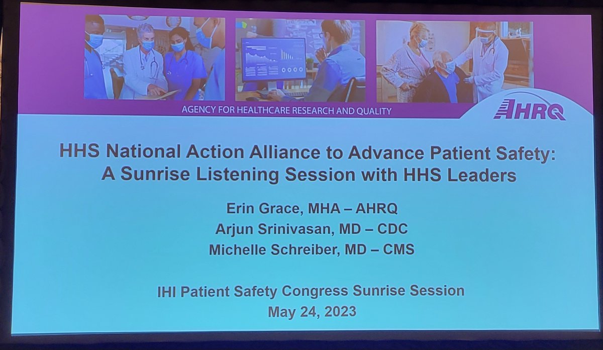 Excited to learn about the vision of the Action Alliance this morning!
@TheIHI #IHICongress @AHRQNews