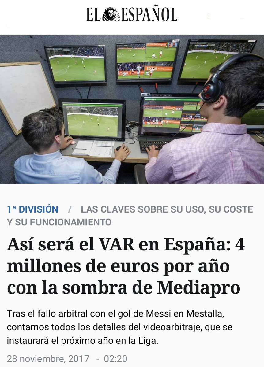 “Omisión de la totalidad del lance sucedido”. 
No lo digo yo. Lo dice la propia RFEF. Queda claro que se omiten y manipulan las imágenes afectando las decisiones arbitrales. El Var es pura incompetencia, prevaricación y opacidad. Una basura que cuesta 4 millones €/año.