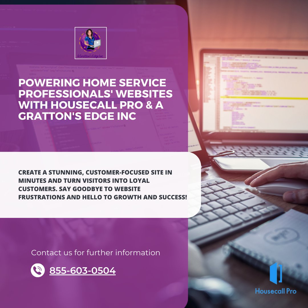 agrattonsedge's tweet image. Discover the perfect website solution for your home service business with agrattonsedge.com, a proud implementation partner of Housecall Pro's Website Builder. 
.
.
#AGarttonsEdge #HousecallPro #WebsiteBuilder #HomeServiceProfessionals #OnlinePresence #CustomerExperience