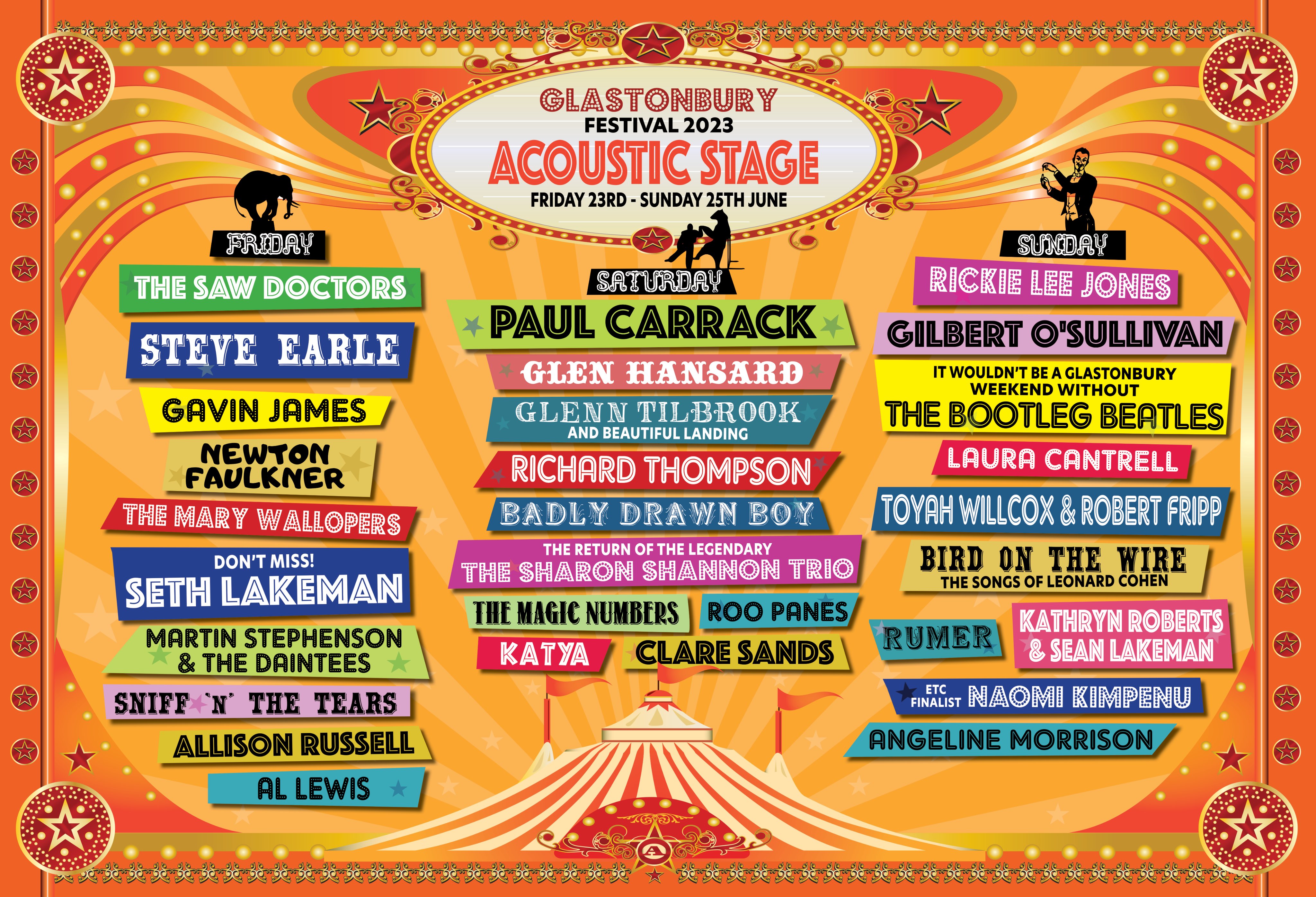 Glastonbury on sale line up