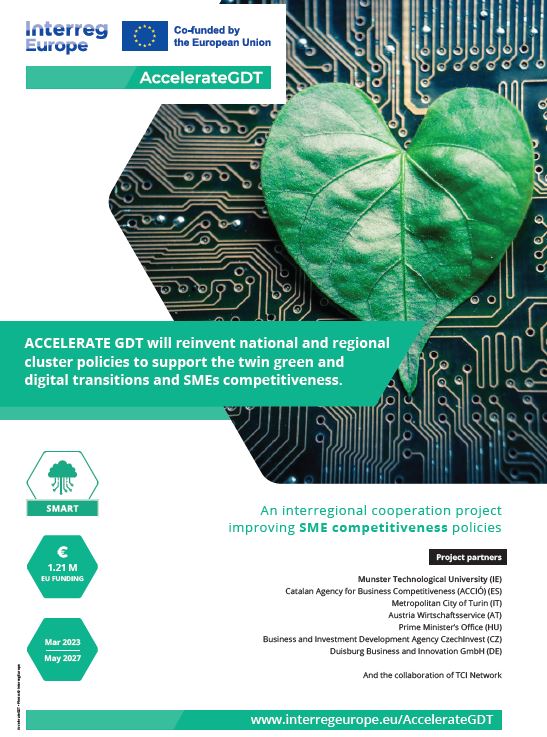 Accelerate GDT (@accelerategdt) on Twitter photo Delighted to receive our <a href="/AccelerateGDT/">Accelerate GDT</a> project poster from <a href="/interregeurope/">Interreg Europe</a> - looking forward to sharing the💚
😃 partners <a href="/MTU_ie/">Munster Technological University</a> <a href="/VlincResearch/">VLINC Expert Research Group</a> <a href="/CittaMetroTO/">Città MetroTorino</a> <a href="/dbi_duisburg/">Duisburg Business & Innovation GmbH</a> <a href="/accio_cat/">ACCIÓ</a> <a href="/aws_Presse/">Austria Wirtschaftsservice - Kommunikation</a>
<a href="/CzechInvest_CZ/">CzechInvest_CZ</a> <a href="/tcinetwork/">TCI Network</a> Hungarian Ministry of Finance Delighted to receive our <a href="/AccelerateGDT/">Accelerate GDT</a> project poster from <a href="/interregeurope/">Interreg Europe</a> - looking forward to sharing the💚
😃 partners <a href="/MTU_ie/">Munster Technological University</a> <a href="/VlincResearch/">VLINC Expert Research Group</a> <a href="/CittaMetroTO/">Città MetroTorino</a> <a href="/dbi_duisburg/">Duisburg Business & Innovation GmbH</a> <a href="/accio_cat/">ACCIÓ</a> <a href="/aws_Presse/">Austria Wirtschaftsservice - Kommunikation</a>
<a href="/CzechInvest_CZ/">CzechInvest_CZ</a> <a href="/tcinetwork/">TCI Network</a> Hungarian Ministry of Finance