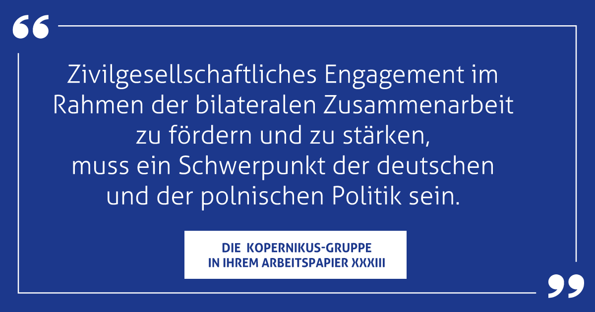 'Die Deutschen in #Polen und die Polen in Deutschland sind aktive Mitgestalter der Zivilgesellschaft', schreibt die deutsch-polnische Kopernikus-Gruppe in ihrem jüngsten Arbeitspapier.👉bit.ly/KG_DPI_XXXIII