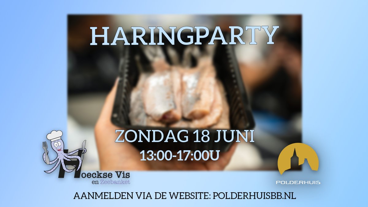polderhuisbb's tweet photo. Haringparty! Kom jij ook?
Meld je aan: https://t.co/BhlLSYeqb2

#polderhuis #haringparty #haring #hollandsenieuwe #vlaggetjesdag #bergschenhoek #lansingerland https://t.co/5OWk8SqLJA