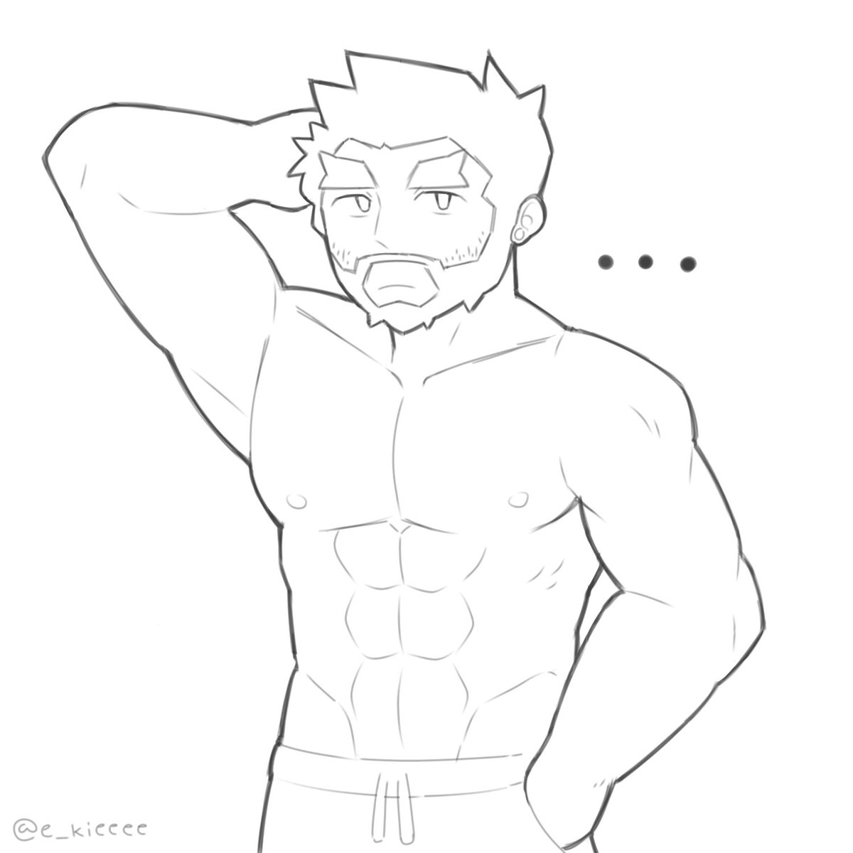 e_kieeee's tweet photo. well this is my first art post lolll...
a sketch I made for @Rocky_RR34 https://t.co/p8YioSm78Y