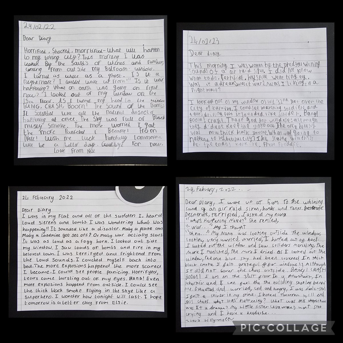 glanhowyprimary's tweet image. So proud of how well our first redraft turned out! Using empathy to recreate our own diary entries. Da iawn Pawb. @tredegarwales @EAS_Equity  #empathy #diary #crosscurricular #topicjournals