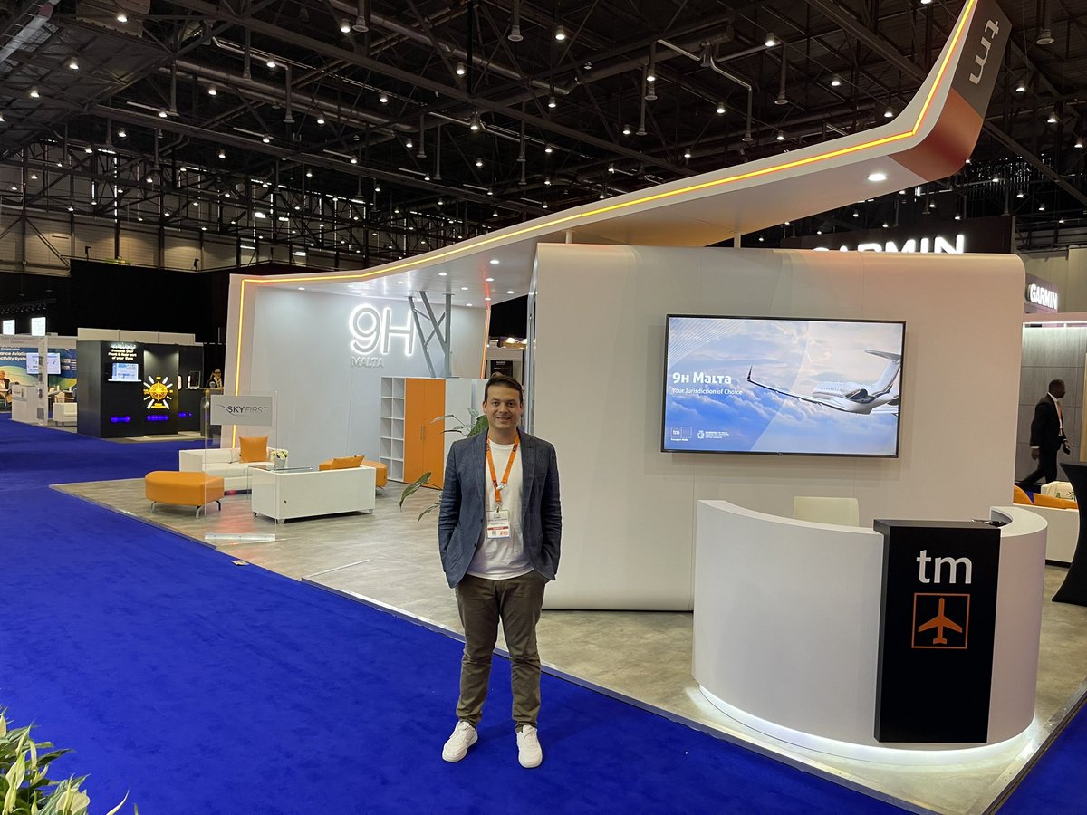 BalzanDaniel's tweet photo. Back at @ebace / together with my marketing team @TransportMalta  we had the pleasure to design and present a stand fit for this expo. An expo which has high value for our 9H registry 🇲🇹 https://t.co/9fQVg2Yrpz