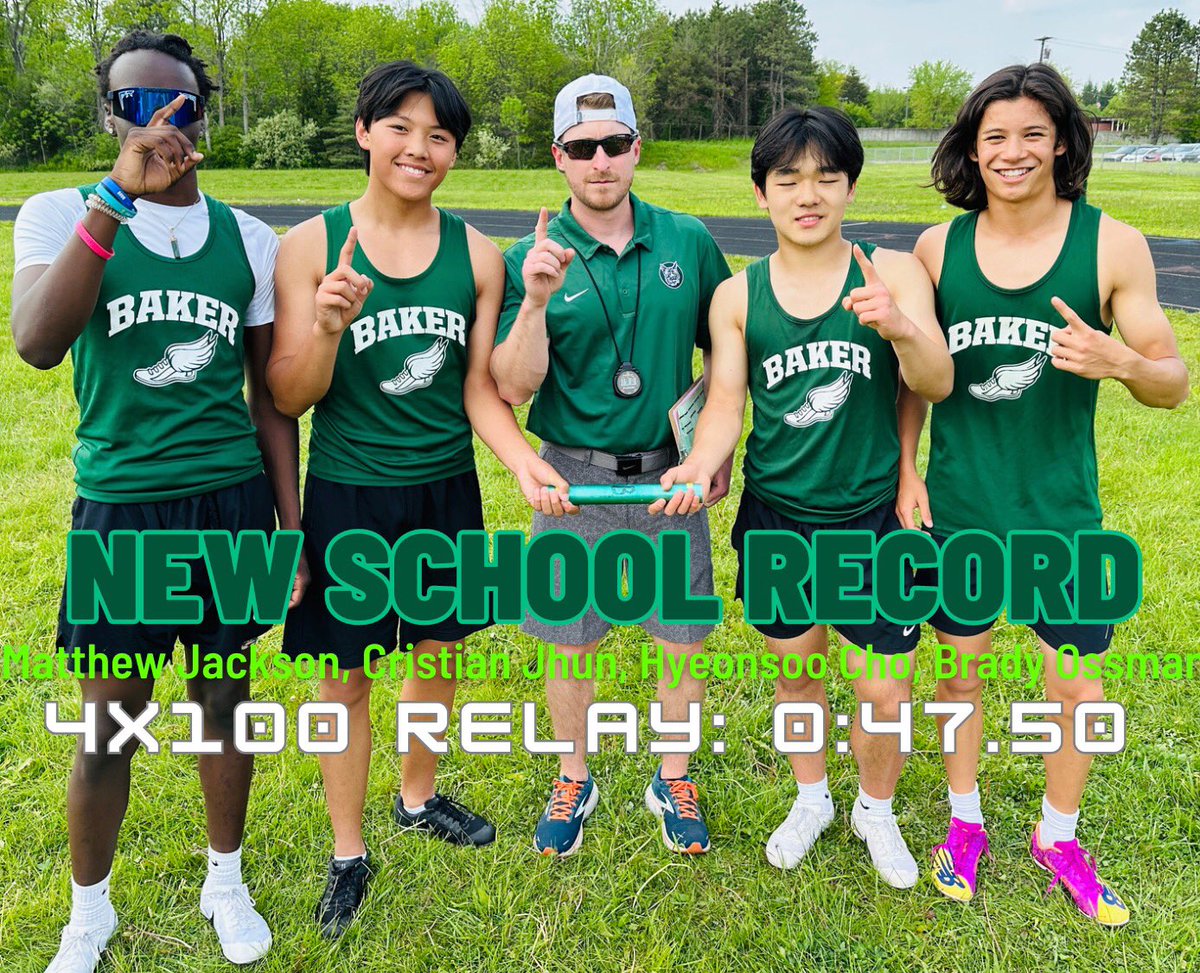 Another record breaking meet for our boys track team! Super proud of this team, but there is still more work to do! #trackandfield #Relays #Sprints #Distance #Teamwork #Purpose