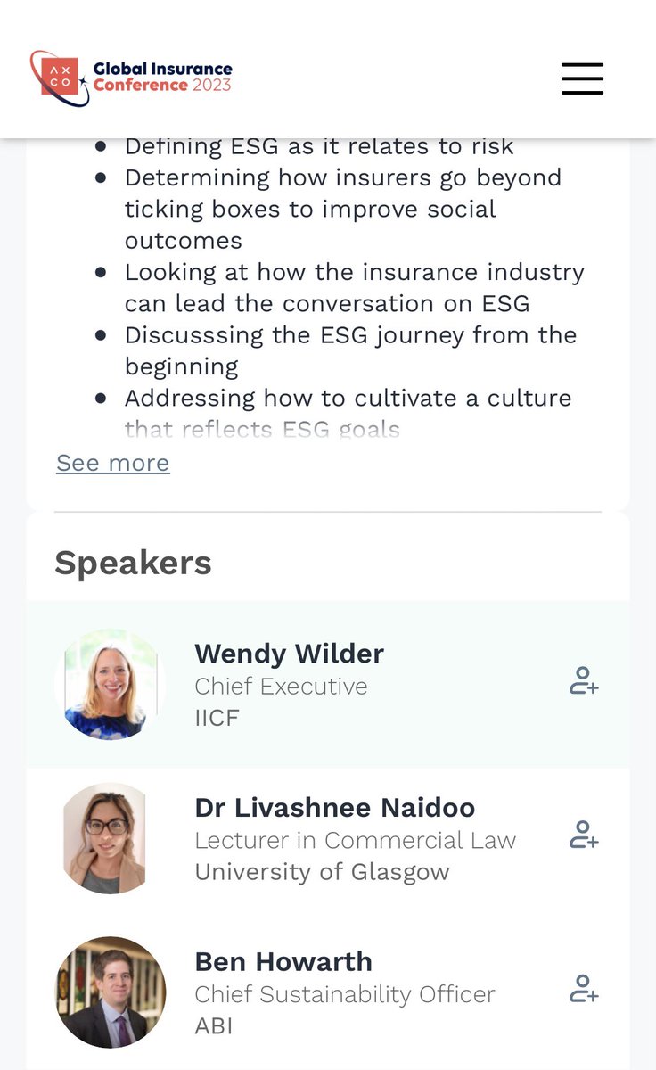 Heading to the #Axco Global Insurance Conference in London to speak on ESG risks. Thanks to Axco for the invite. Full agenda👇🏽 

axcoconference.com/agenda