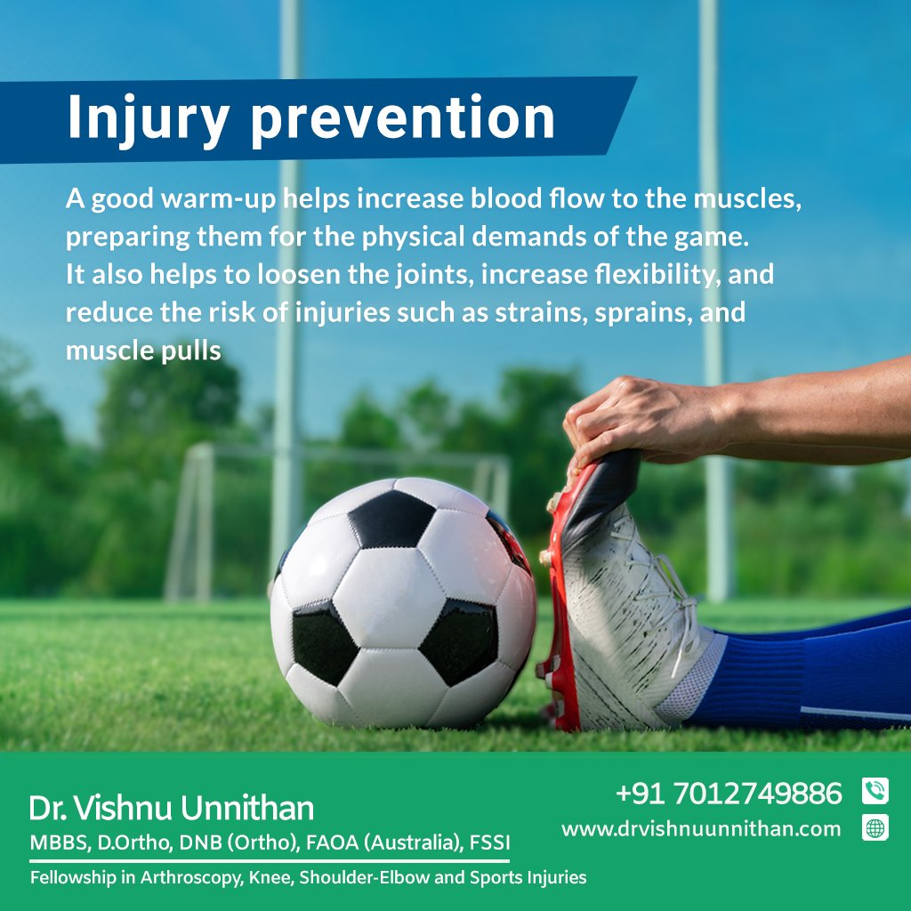 Injury prevention

#drvishnuunnithan #ortho #shoulder #arthroscopy #surgeon #doctor #sportsinjuries #sports #injuries
#osteoporosis #injuries #sportsinjuries #keraladoctors
