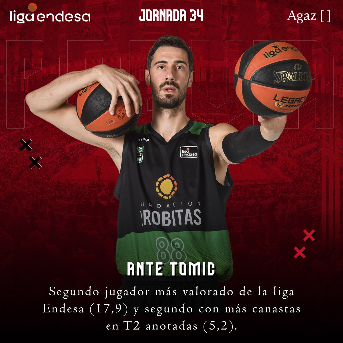 CoviranGranada's tweet photo. 👉 @_Agaz nos ofrece las 𝗲𝘀𝘁𝗮𝗱𝗶́𝘀𝘁𝗶𝗰𝗮𝘀 𝗽𝗿𝗲𝘃𝗶𝗮𝘀 del partido de esta noche ante @Penya1930.

⌚️ 20:30 horas. 
📺 @vamos. https://t.co/3Iz14s4jZM