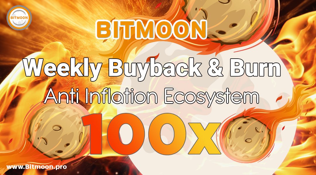 bitmoonpro's tweet photo. Welcome BitMoon Army ❤️❤️❤️

Weekly Buyback &amp; Burn, week #1 🔥🔥🔥

We are happy to announce that we will buy and burn BitMoon tokens for 8,640 BUSD ( 28.03 BNB ) at 25 May 2023 ( tomorrow ) 👌👌🔥🔥

Fill your bag 🔥🚀

Buy BitMoon: 🚀🚀  (Slippage 14%)
https://t.co/GDuAcm4J6s https://t.co/nVZN2vFMBX