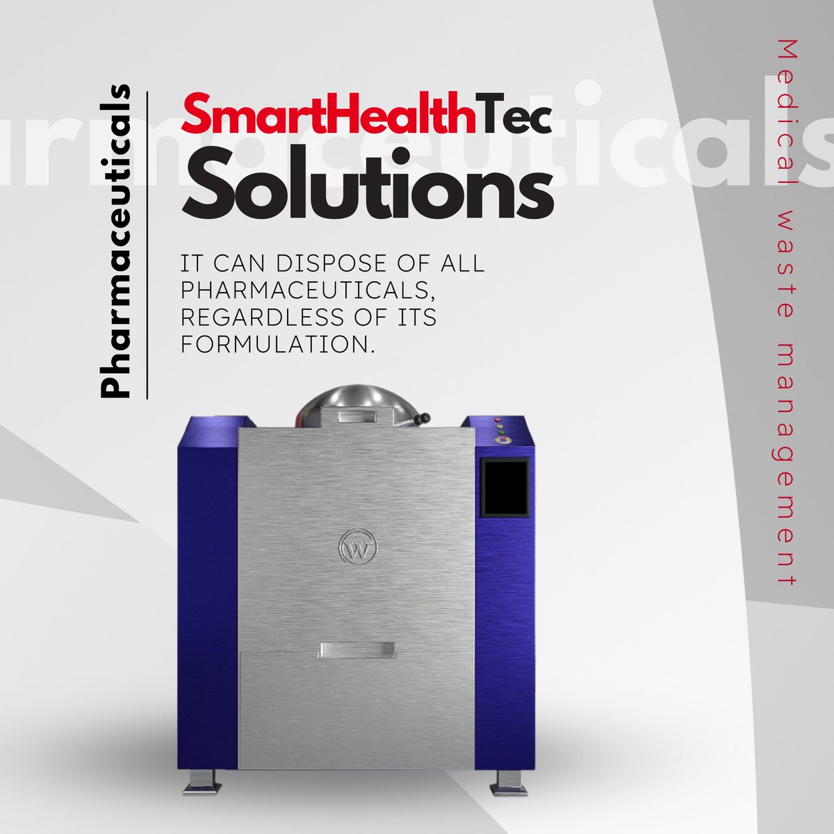 _SmartHealthTec's tweet photo. Advancing Pharmaceutical Waste Management! 💊💡

#MedicalWasteManagement #PharmaceuticalWaste #SmartHealthTec #Innovation #ComprehensiveDisposal #SustainableHealthcare https://t.co/duzNZeMRo3