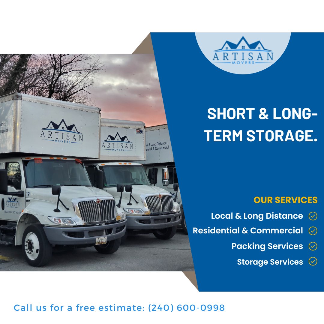 Short & long-term storage.

Any questions? contact us today...
📲 240-600-0998
📧 info@artisanmovers.com
🌐 artisanmovers.com
.
.
.
#movingart #movingbusiness #movingcompany #movingday #movingfurniture #northernvirginiarealtor #northernvirginiawedding #northpotomac #packing