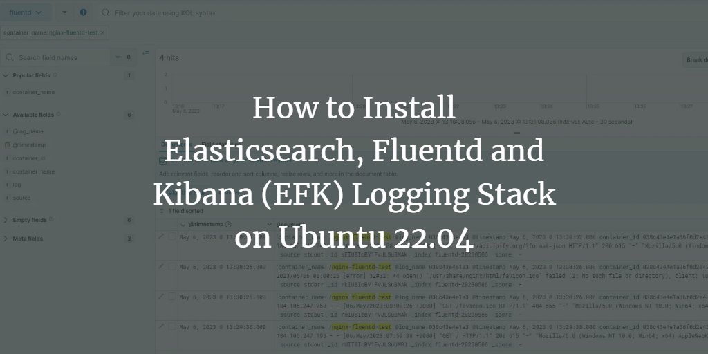 How to Install #Elasticsearch, #Fluentd and #Kibana (EFK) Logging Stack on #Ubuntu 22.04. howtoforge.com/how-to-set-up-… #Linux