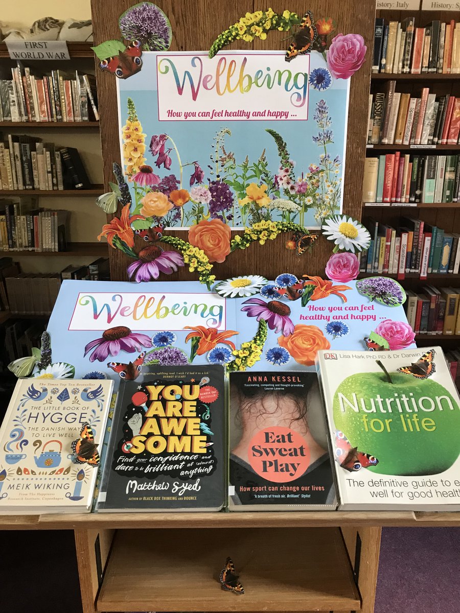 The Library has lots of books that can help you feel healthy and happy....
Issues volumes on Health &amp; Fitness, Teen Self-Care and Healthy Eating, as well as The Chimp Paradox by Prof Steve Peters.
All are available to browse and borrow.