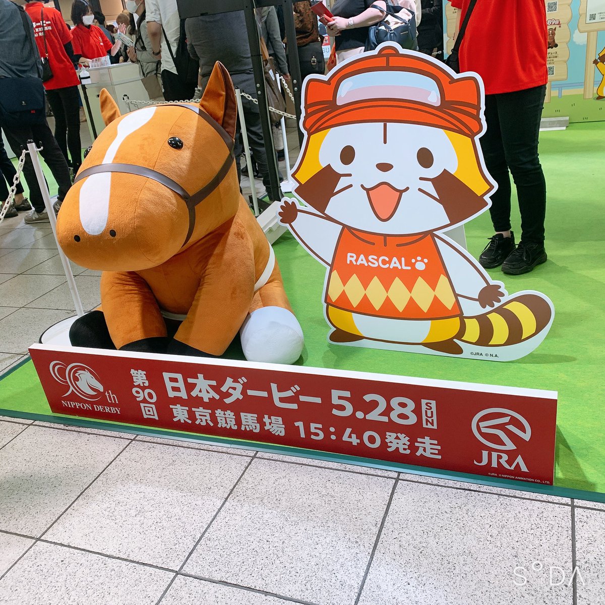 なんかすごく賑わっていました🐴💕🦝

 #日本ダービー2023 https://t.co/AfPYPpSmPB