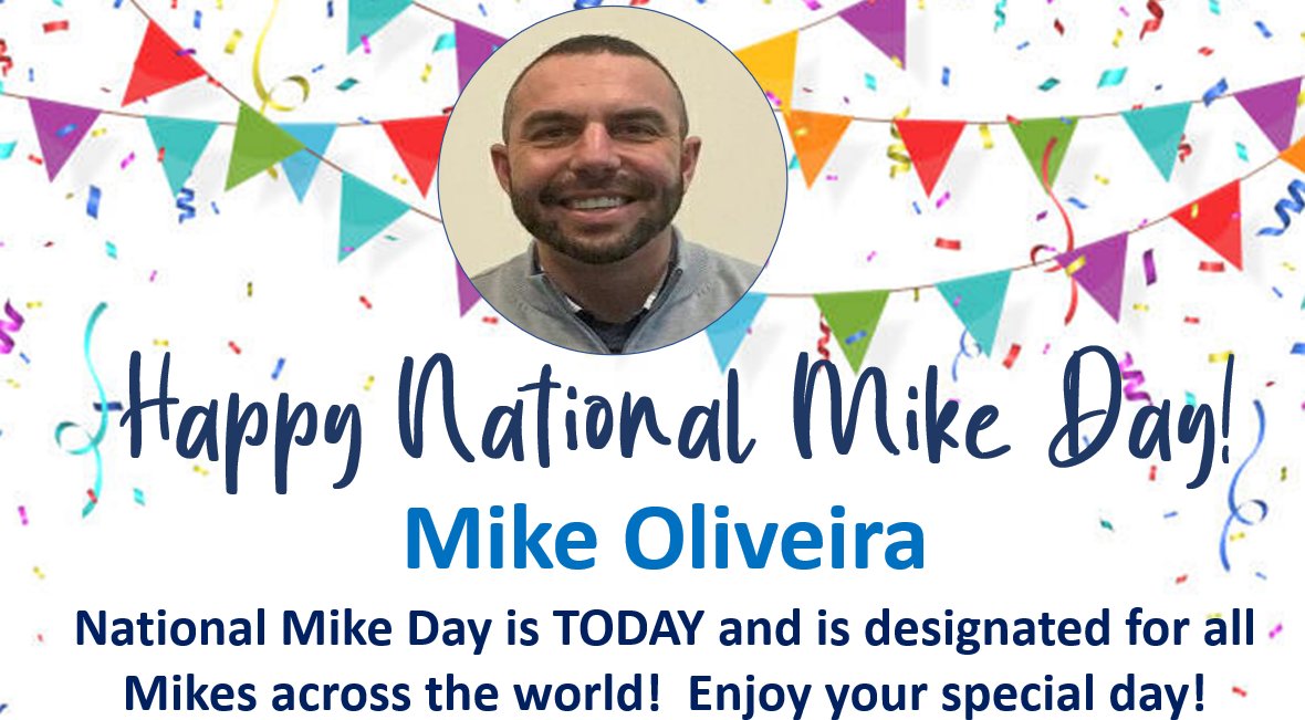 Today is a special day! It is National Mike Day! A special day designated to celebrate all the Mikes in the world! To our @oliveiramikeO, our passionate leader of Team Mohtivate we hope you enjoy your special day.