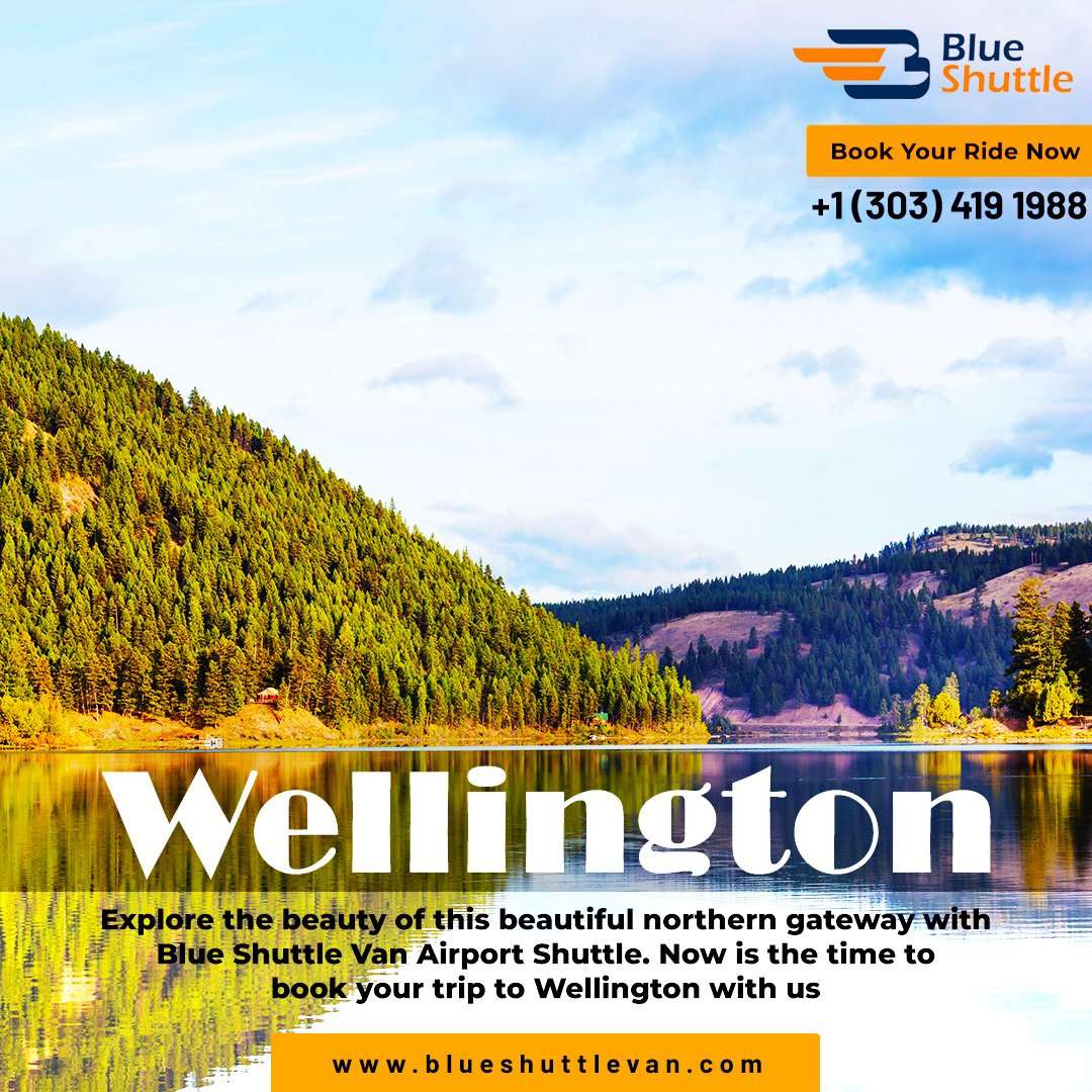 Have a plan to visit Wellington this weekend? 
Look no further! 
Experience the convenience and comfort of Blue Shuttle Van's premier airport shuttle service.✨
#travel #fun #shuttles #adventuretime #colorado #wellingtoncolorado #airportshuttles #blueshuttlevan #wellington #USA