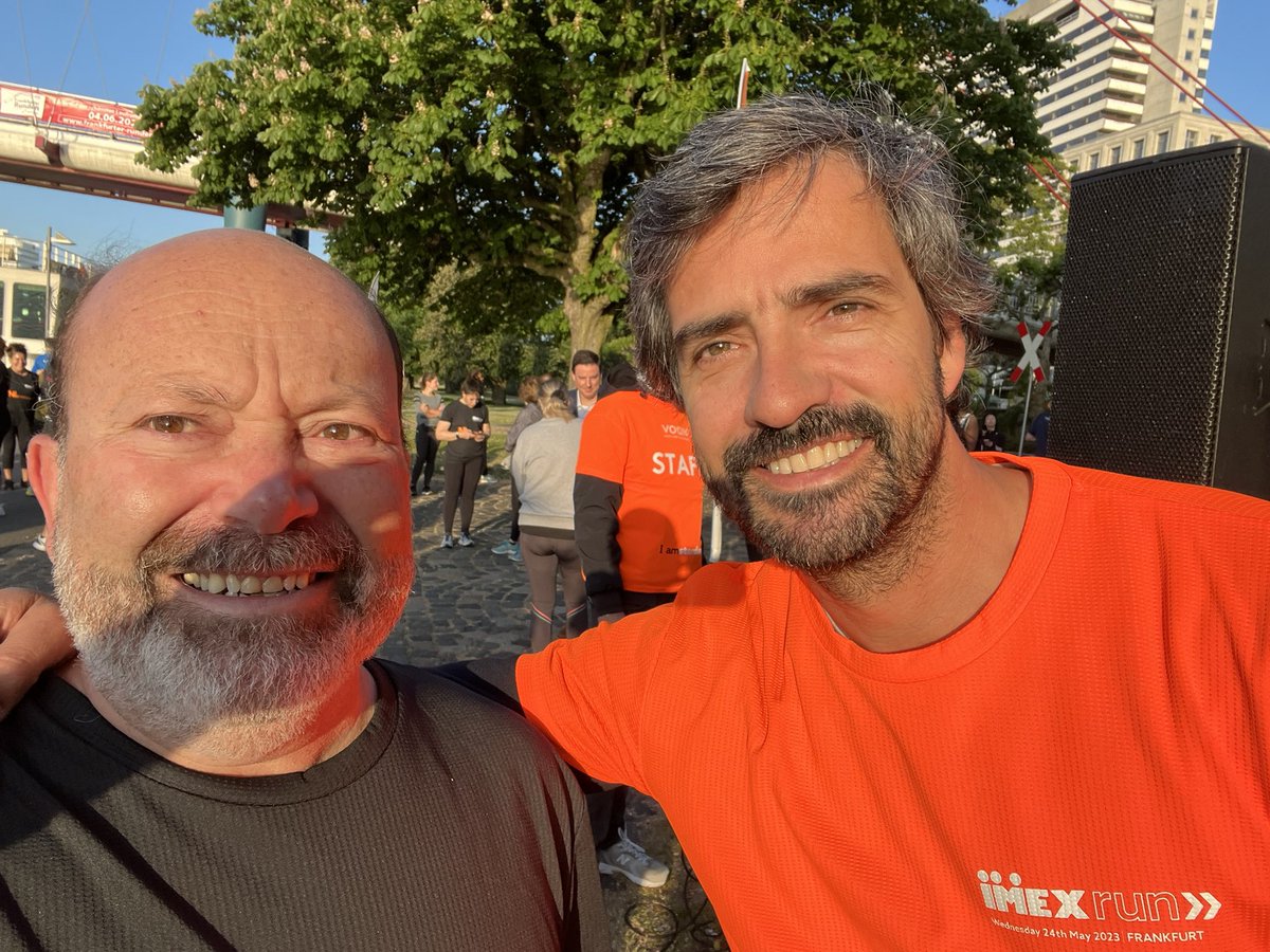 echaillo's tweet photo. Great collective energy this morning when #imexrun was about to start. Thanks @ebakermans72 @MeetMrHolland @Iamsterdam @voqin_ @IMEX_Group #IMEX23 great start of the day in a healthy way! https://t.co/K0N7OzUPWN