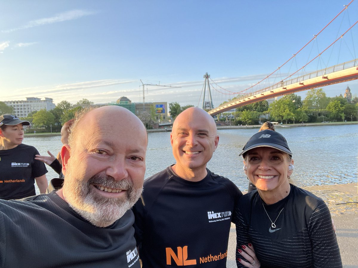 echaillo's tweet photo. Great collective energy this morning when #imexrun was about to start. Thanks @ebakermans72 @MeetMrHolland @Iamsterdam @voqin_ @IMEX_Group #IMEX23 great start of the day in a healthy way! https://t.co/K0N7OzUPWN