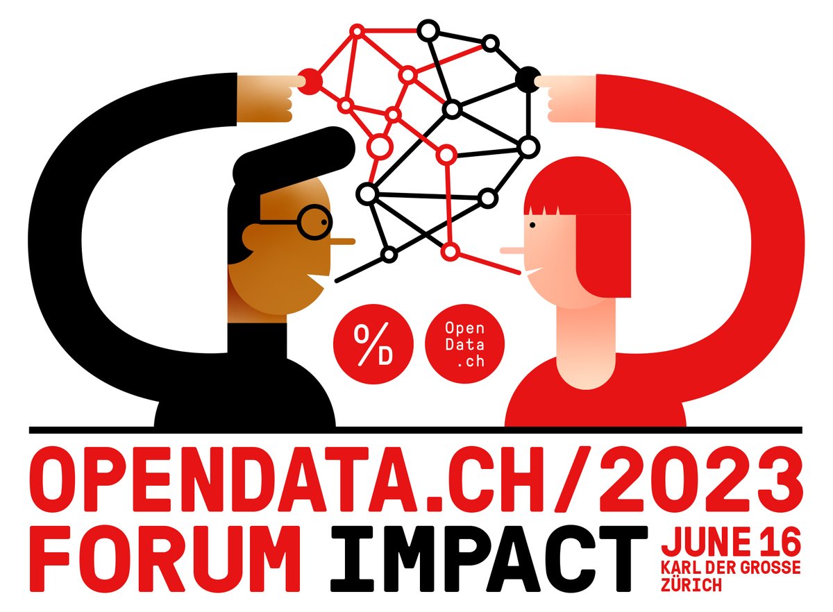 How can we use #OpenData and Knowledge to transform our world for the better? On 16 June, we’ll meet for a day of inspiration, innovation, and networking at our 13th Opendata.ch/2023 Forum at @Karl_Zuerich. Secure your ticket and tell your friends: eventfrog.ch/odch2023