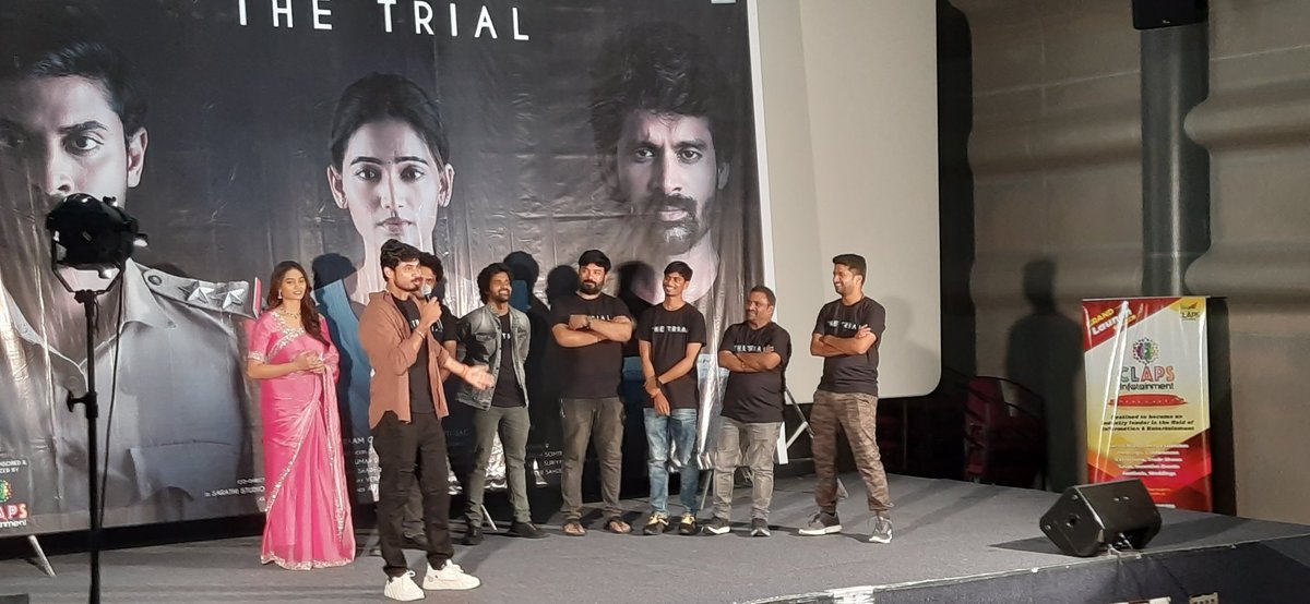 TTTheFilm's tweet photo. Few clicks of #TheTrial Teaser Event 

Starring @ImSpandanaa @ACTOR_YUGRAM @Saikrishnavams1 @sakhi_uttada @UPulime

Directed by @GanniRaam

#SSFilms #CommonManProductions
@Satishvarm70129  @naiduksv @Saikumardop @sarva_vasudevan @Srikanthedit23 
#TheTrialMovie https://t.co/tfx2eAq0tY
