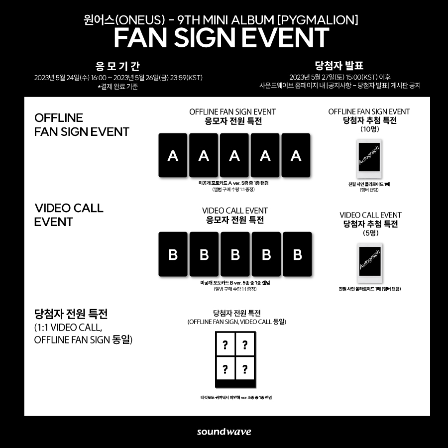 사운드웨이브 SOUNDWAVE on Twitter "[🔍] FAN SIGN EVENT 원어스 ONEUS [