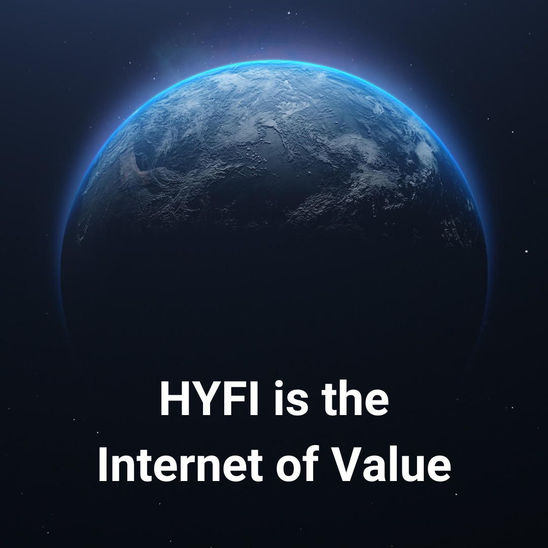 hyfi_blockchain's tweet photo. HYFI is the Internet of Value.

The conventional internet enables the movement of data (email, PDFs, videos, pictures, etc) across the world ���� at lightning speed.

🎯 Hybrid Finance Blockchain (HYFI) enables the movement of value across the globe in seconds.

This value is in the form of dematerialized and fractionalized real-world assets: 

1. Aerospace Assets
2. Art
3. Aviation Assets
4. Carbon Credits
5. Collectibles
6. Copyright licenses
7. Fiat Currencies
8. Financial Investments
9. Infrastructure
10. Loyalty Points & Rewards
11. Maritime Assets
12. Metals
13. Mining & Mineral Rights
14. Real Estate
15. Sports Teams & Franchises

🎯 HYFI transactions are atomic, fast, immutable, secure, and transparent.

#blockchain #tokenization #finance #money