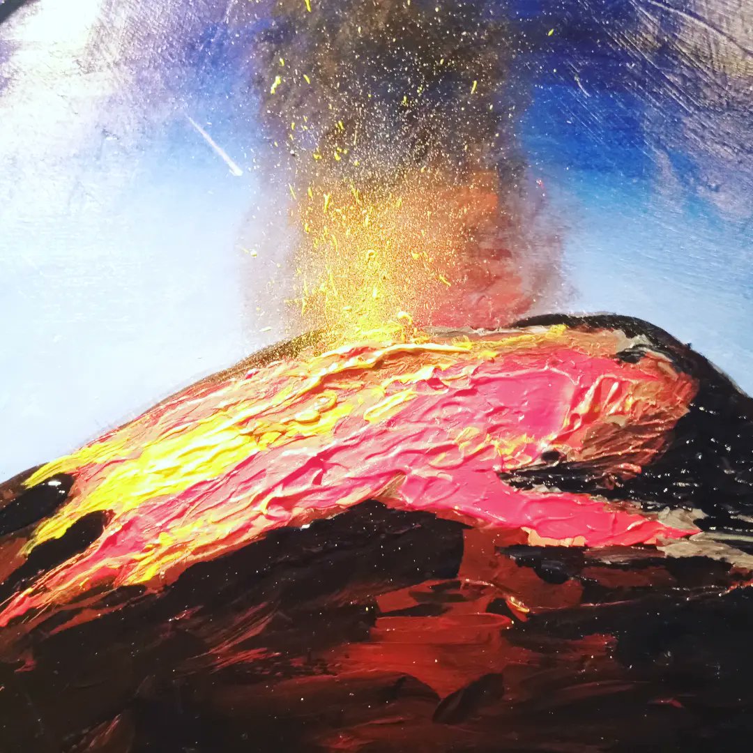 daftacid's tweet photo. "Volcán Popocatépetl" diametro 37x37cm mixta sobre madera.
Siempre me ha cautivado el poder de la naturaleza este fin de semana el majestuoso volcán Popocatépetl nos regaló está estampa, y la pinte
#popocatepetl #mexico #outsiderart #malwarepcc #sestricomemontmartre2023 https://t.co/kXK0TcfmYI