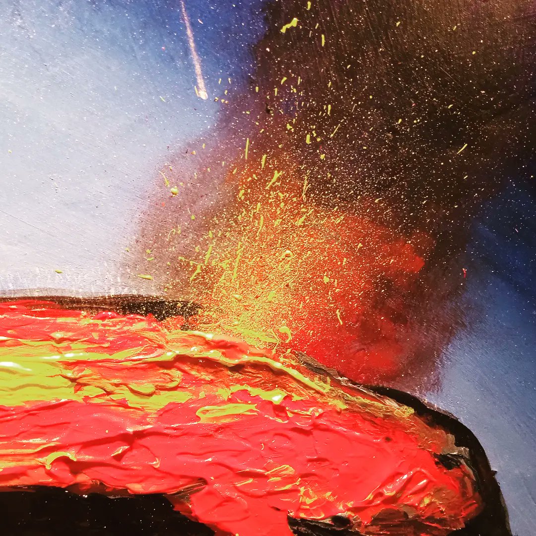 daftacid's tweet photo. "Volcán Popocatépetl" diametro 37x37cm mixta sobre madera.
Siempre me ha cautivado el poder de la naturaleza este fin de semana el majestuoso volcán Popocatépetl nos regaló está estampa, y la pinte
#popocatepetl #mexico #outsiderart #malwarepcc #sestricomemontmartre2023 https://t.co/kXK0TcfmYI